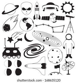 Space Icons Vector Set