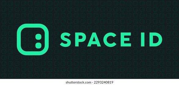 SPACE ID (ID) crypto Currency Token Logo Vektorgrafik Banner