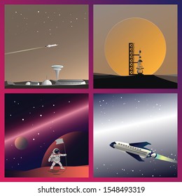 Space illustration conceptual design for technology, space, galaxy and mach  more.
