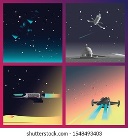 Space illustration conceptual design for technology, space, galaxy and mach  more.
