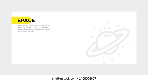 SPACE AND ILLUSTRATION ICON CONCEPT