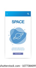 SPACE INFOGRAPHIC ICON
