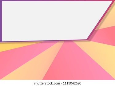 Space for inserting text and pattern of lines.And a colorful background and a beautiful backdrop.