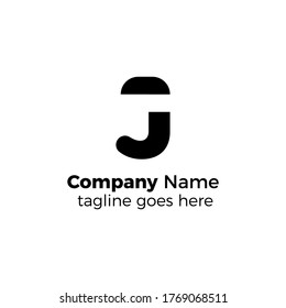 space j logo design vector illustration