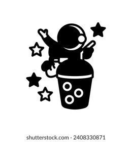 Space Juice Symbol in Vektorgrafik. Illustration