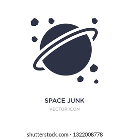 space junk icon on white background. Simple element illustration from Astronomy concept. space junk sign icon symbol design.