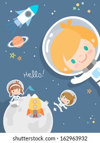 Space Kids illustration