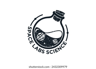 Space labs logo design unique with modern style