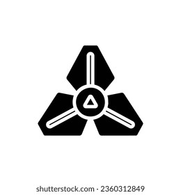 Space Lander Filled Icon Vector Illustration