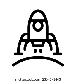 Space Lander Icon Vector Symbol Design Illustration