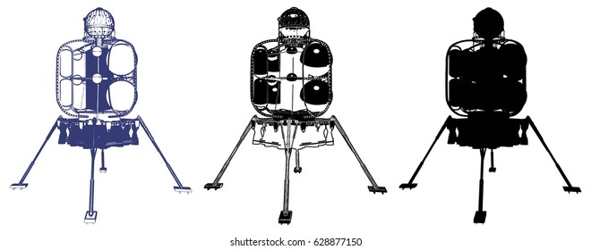 Space Lander Vector 02