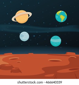 Space Landscape Background