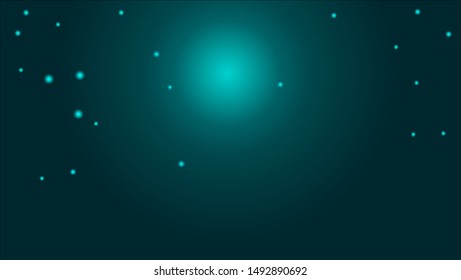Space landscape in the blue night sky. A template for your art.Vector illustration.