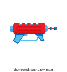 Space Laser Ray Red Gun Toy Blaster Vector Illustration