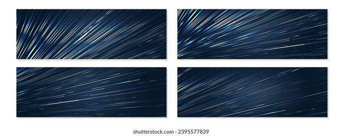 Space light backgound vector set