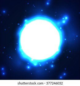 Space lights illustration. Vector design