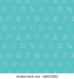 space line icon pattern set