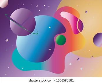 space in liquid art galaxy