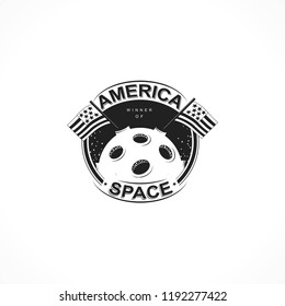 Space logo design elements. Beautiful illustration for sign, design brochure, invitation. 