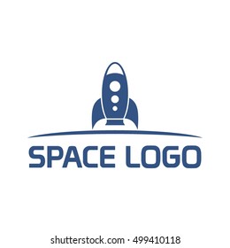 Space logo design template