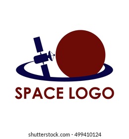 Space logo design template