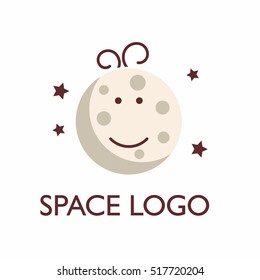 Space logo design template