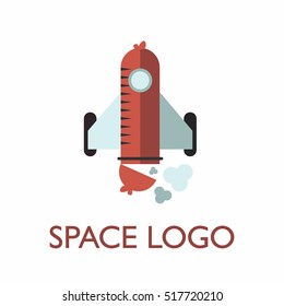 Space logo design template