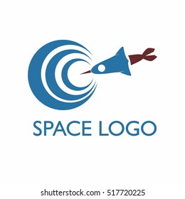 Space logo design template