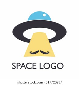 Space logo design template