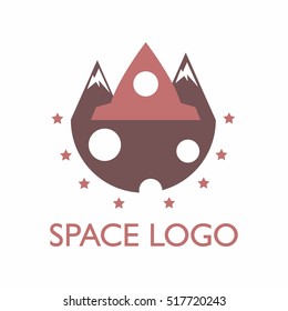 Space logo design template
