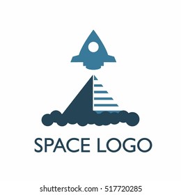 Space logo design template