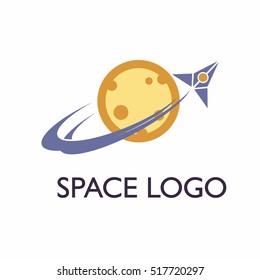Space logo design template