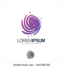 space logo design vector illustration
