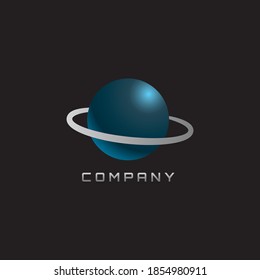 Space logo. Space emblem. Planets vector logo. Orbital emblem.Space sign. Vector.