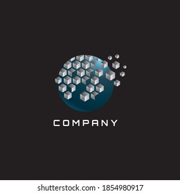 Space logo. Space emblem. Planets vector logo. Orbital emblem.Space sign. Vector.