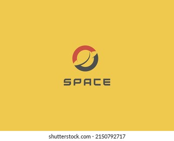 Space logo with planets as the main symbol