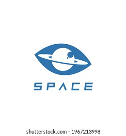 Space Logo Symbol Design Template Flat Style Vector