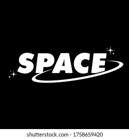 SPACE LOGO Vector Art Illustration Stars Univers