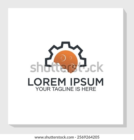 space maintenance logo design vector, Nasa construction logo design