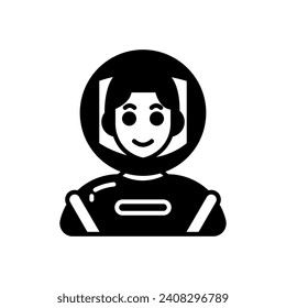Space Man icon in vector. Illustration