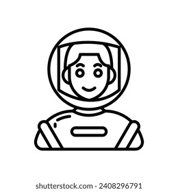 Space Man icon in vector. Illustration