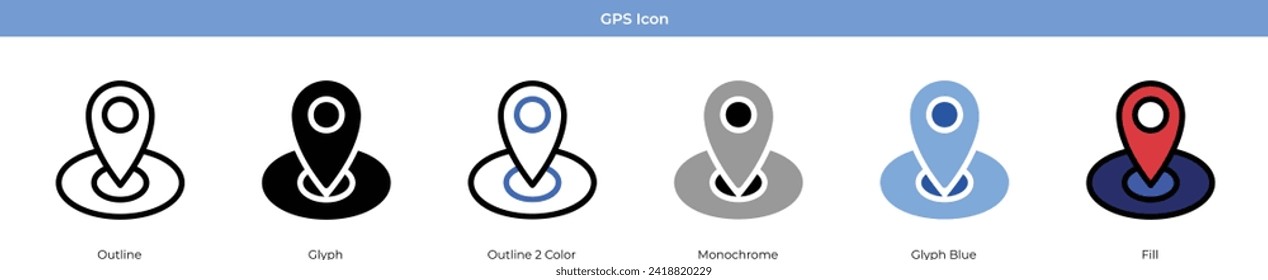 Space map pin location icon vector illustration