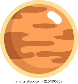 Mercurio espacial, ilustración, vector sobre fondo blanco.