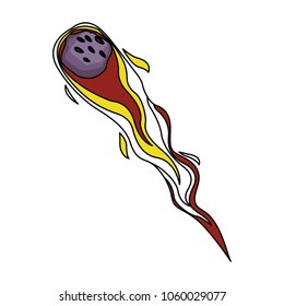 Space meteor symbol