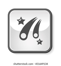 Space meteoric stone icon