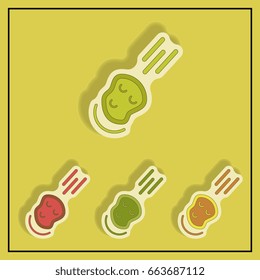 space meteorite falling set