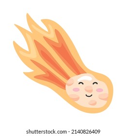 space meteorite onfire comic character
