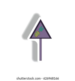space meteorite sign