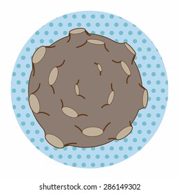 Space Meteorite theme element vector,eps