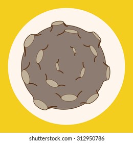 Space Meteorite theme element vector,eps